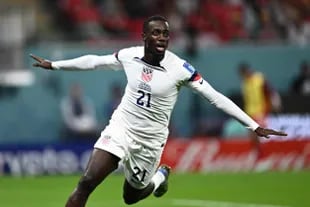 Timothy Weah anotó el único tanto de Estados Unidos en el Mundial 2022, hasta el momento