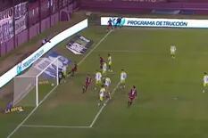 El gol de Malcorra para Lanús, que no pudo ganar pese a jugar 73 minutos 11 vs. 10
