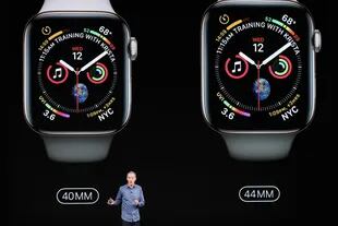 Los dos tamaños del Apple Watch Serie 4