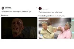 Algunos de los memes por la pelea entre Carlos Zambrano y Darío Benedetto