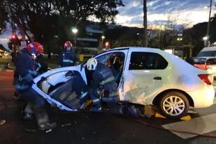 Accidente en Figueroa Acorta y Salguero.