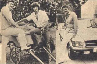 Año 1978: Guy Williams y Fernando Lupiz -un amigo suyo- en Batán.