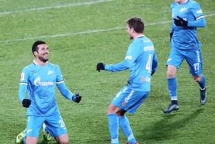 Garay convirtió un golazo para el triunfo del Zenit