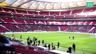 El estadio Metropolitano de Madrid, desde dentro 