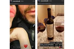 Marcelo Tinelli se mostró muy romántico junto a Guillermina Valdes en sus historias de Instagram
