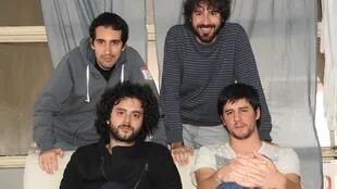 Los cuatro creadores de Procer: parados, Julián Guerrero y José Ribodino; sentados, Manuel Díaz Ferreiro y Mariano Lescano
