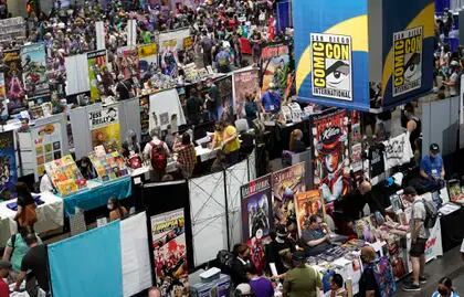 Una imagen de la Comic Con 2022. La gran convención anual de cine, series y cultura pop corre peligro de realizarse este año por la huelga de actores  