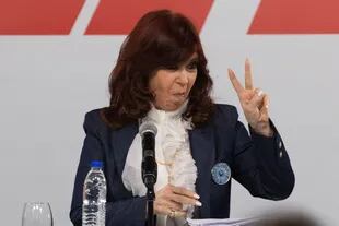 Cristina Kirchner en el acto de la CTA, en Avellaneda (Foto: Tomás Cuesta/LA NACION)
