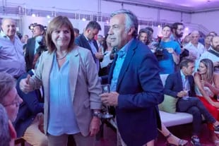 Patricia Bullrich y Alfredo Cornejo, hace dos semanas, en Mendoza