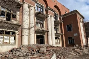 Destrucción en Kostiantinivka