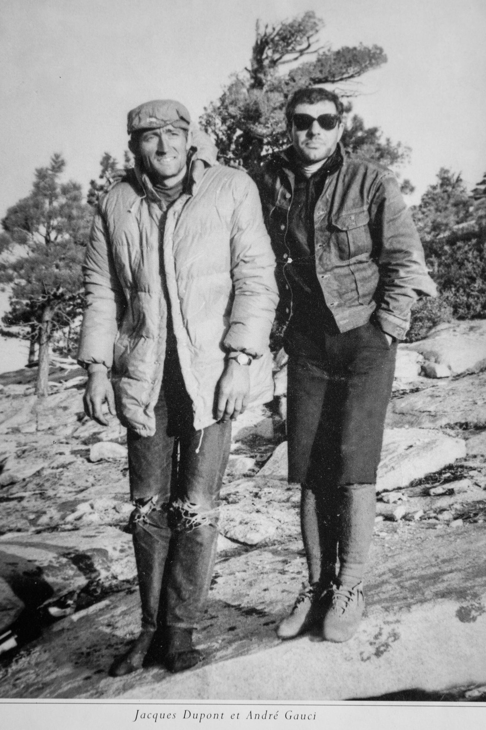 Jacques Dupont y André Gauci. Juntos conquistaron la cima de El Capitán, en Yosemite. Sucedió en 1965.