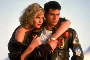 Kelly McGillis y Tom Cruise en Top Gun
