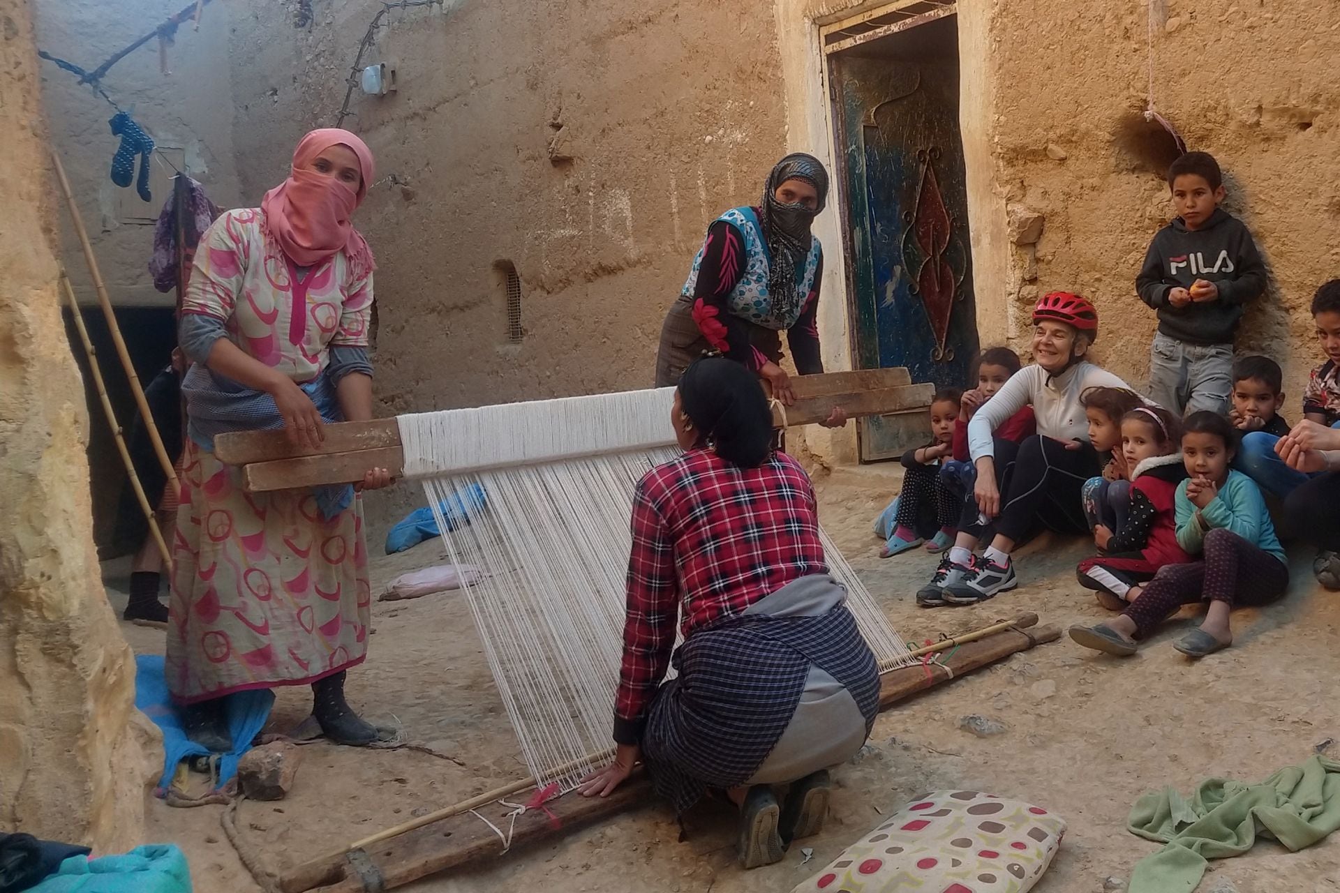 En Marruecos, Fabiana también vio la pobreza extrema.