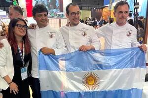 Cuatro argentinos se alzaron con el tercer puesto mundial de la masa más difícil de la pastelería