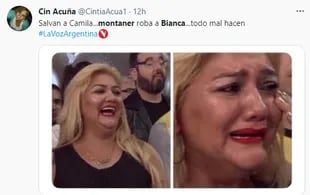 Los usuarios cuestionaron la permanencia de Bianca Cherutti en La Voz