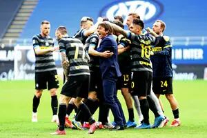 Inter. Lautaro Martínez quedó a un triunfo de su primer título en Europa