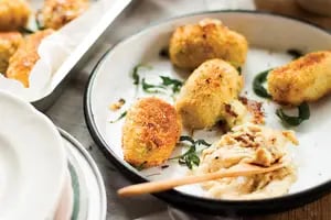 Croquetas de papa y hongos riquísimas