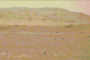 El despegue del Ingenuity en un GIF que publicó la NASA; la imagen está tomada desde el rover Perseverance