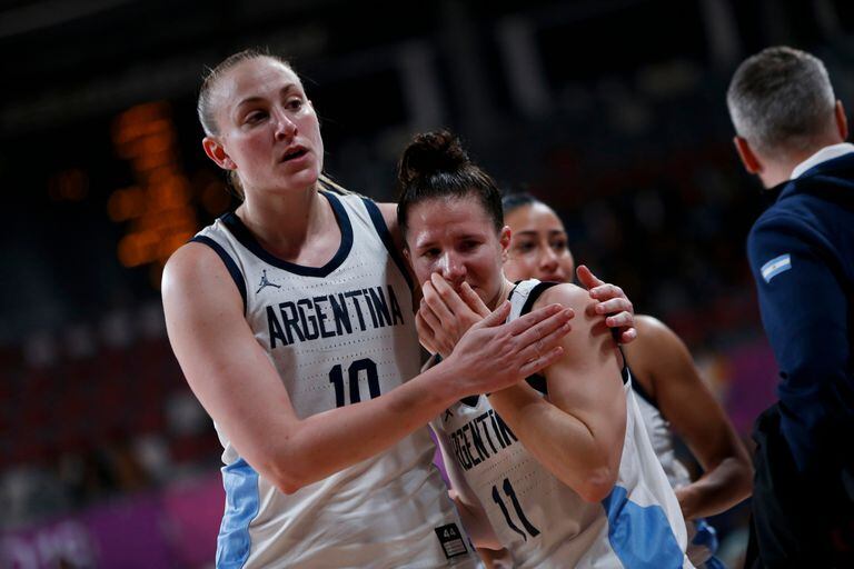 Argentina le ganó a Islas Virgenes: el llanto de las chicas tras el partido.