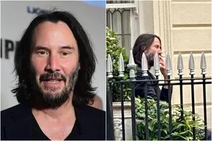 Se fue de vacaciones a Europa, salió a fumar al balcón y se encontró con Keanu Reeves