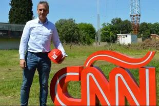 Marcelo González, el empresario que encabeza el proyecto de CNN Radio, es uno de los que acompañan a Hugo Moyano, a pesar de ser responsable del espacio Clarín en Mar del Plata.