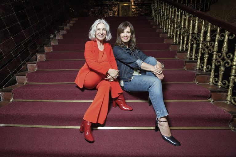 Mercedes Morán y Andrea Bonelli, dos de las actrices del tríptico Teoría King Kong cuando subió a escena en 2020