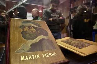 En la biblioteca del museo José Hernández se puede visitar una muestra dedicada al "Martín Fierro"