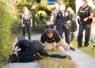 Los oficiales intentaron detener al animal (Foto: Facebook Departamento de Policía de Pensacola)