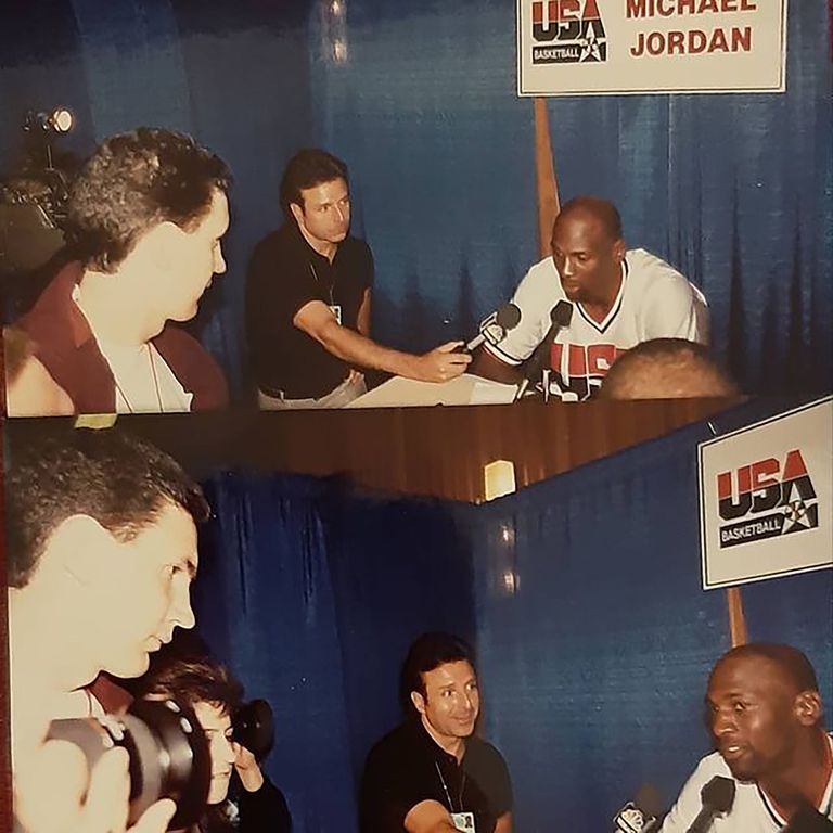 La posibilidad, única, de hacerle un par de preguntas a Michael Jordan, en el preolímpico Portland ’92, el torneo del nacimiento del Dream Team.