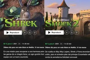 Netflix sacará las dos primeras películas de Shrek de su catálogo