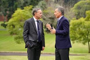 Miguel Pichetto y Mauricio Macri en Olivos