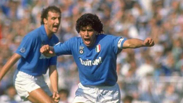 Maradona y un grito que se repitió 15 veces en el Napoli campeón