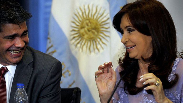 Jorge Capitanich y Cristina Kirchner