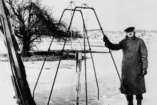 16-03-2022 El pionero de los cohetes estadounidenses Robert H. Goddard y su primer cohete de combustible líquido, 16 de marzo de 1926. POLITICA INVESTIGACIÓN Y TECNOLOGÍA NASA