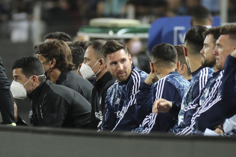 Una rareza: Messi suplente. Ocurrió el viernes, en Montevideo