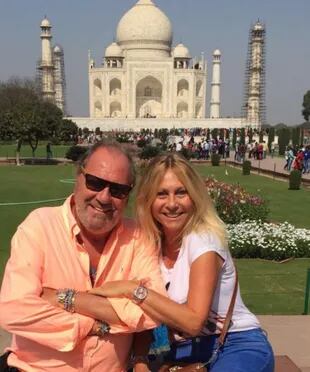 Ana Rosenfeld junto a su marido en un viaje a la India (Foto: Instagram/@ana.rosenfeld)