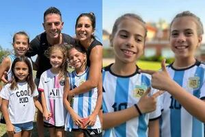 Cinthia Fernández publicó un video de sus hijas jugando al fútbol y dejó sin palabras a sus seguidores