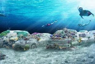 La intervención de Erlich será recreada en Miami bajo el agua para inaugurar un parque de arrecifes de coral creados por artistas