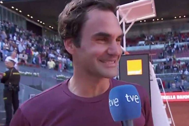 "Mu nervoso": Roger Federer habló en español en Madrid y sus frases ya son furor