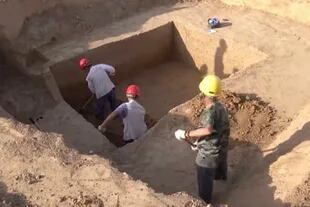 La tumba pertenecería a un funcionario de segunda o tercera línea, según los primeros análisis de los arqueólogos chinos