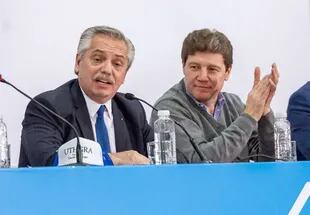 Alberto Fenández y Gustavo Melella