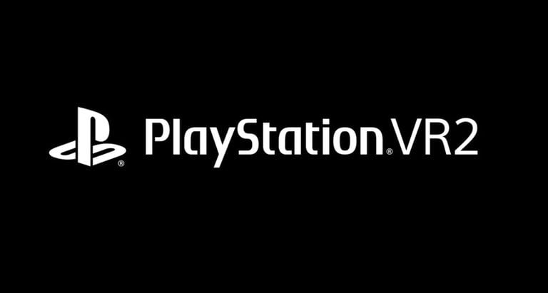 Logotipo del nuevo sistema de realidad virtual PlayStation VR2. La compañía no mostró todavía el diseño que tendrán los anteojos