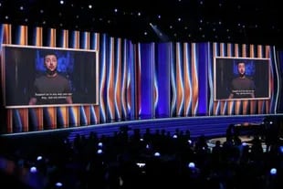 El mensaje del presidente de Ucrania, Volodimir Zelensky, durante los Grammy