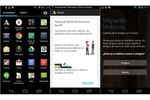 La interfaz de Android 4.3, el asistente para manejo y la herramienta para migrar contenido