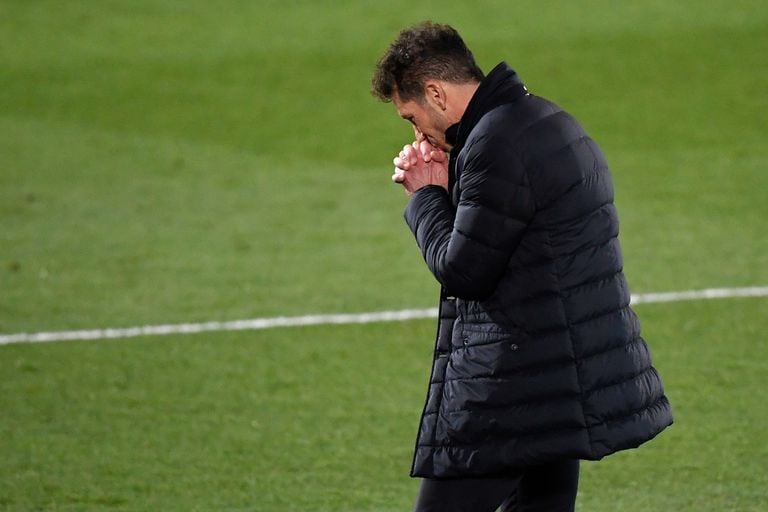 Diego Simeone, preocupado por la derrota y la floja labor del Atlético de Madrid