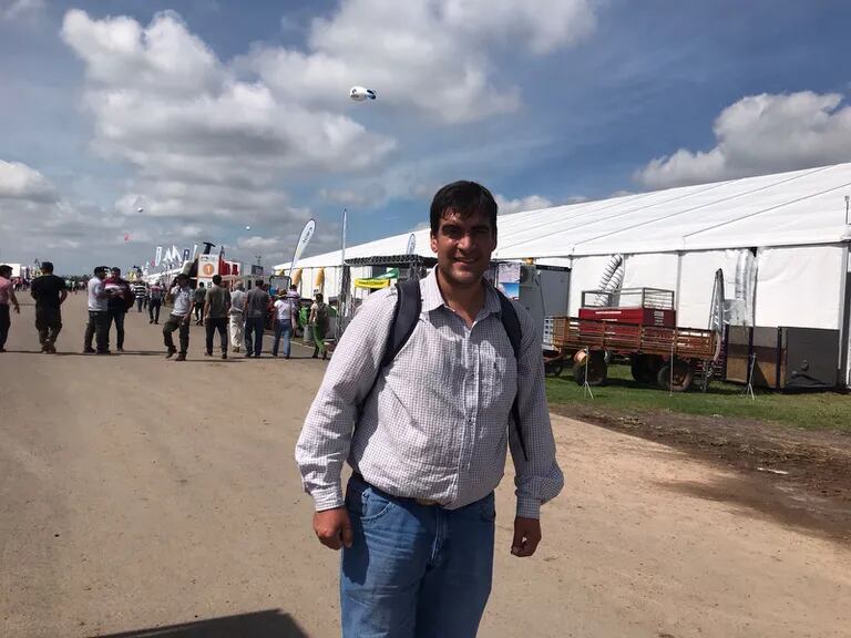 El ingeniero agrónomo Juan Facundo Rodríguez llegó desde la localidad bonaerense de Vedia