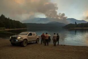 En los alrededores del Lago Steffen, en Río Negro, los incendios comenzaron en diciembre pasado