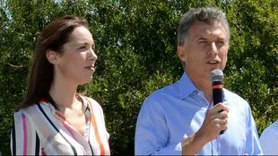 La gobernadora de Buenos Aires, María Eugenia Vidal y el presidente de la Nación, Mauricio Macri
