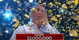 Diego se consagró como el ganador de Los 8 escalones de los dos millones