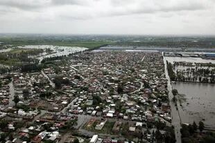 Imágenes aéreas de una de las zonas más afectadas por las inundaciones
